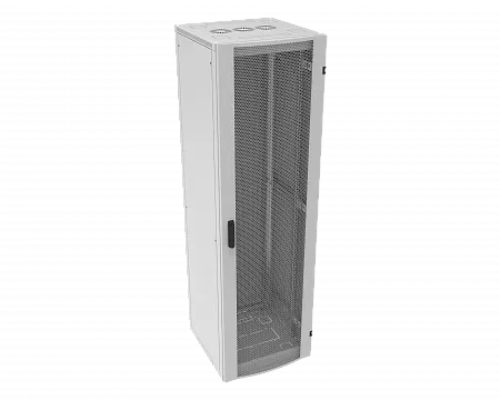 Шкаф телекоммуникационный напольный МИКсистем серия ECO+ 19" 18U 600*600 дверь перфорация серый
