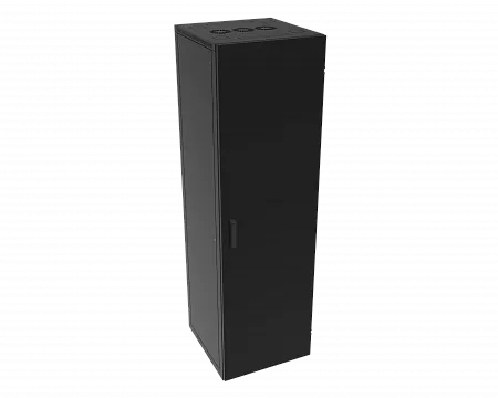 Шкаф телекоммуникационный напольный МИКсистем серия ECO+ 19" 27U 600*600 дверь металл черный